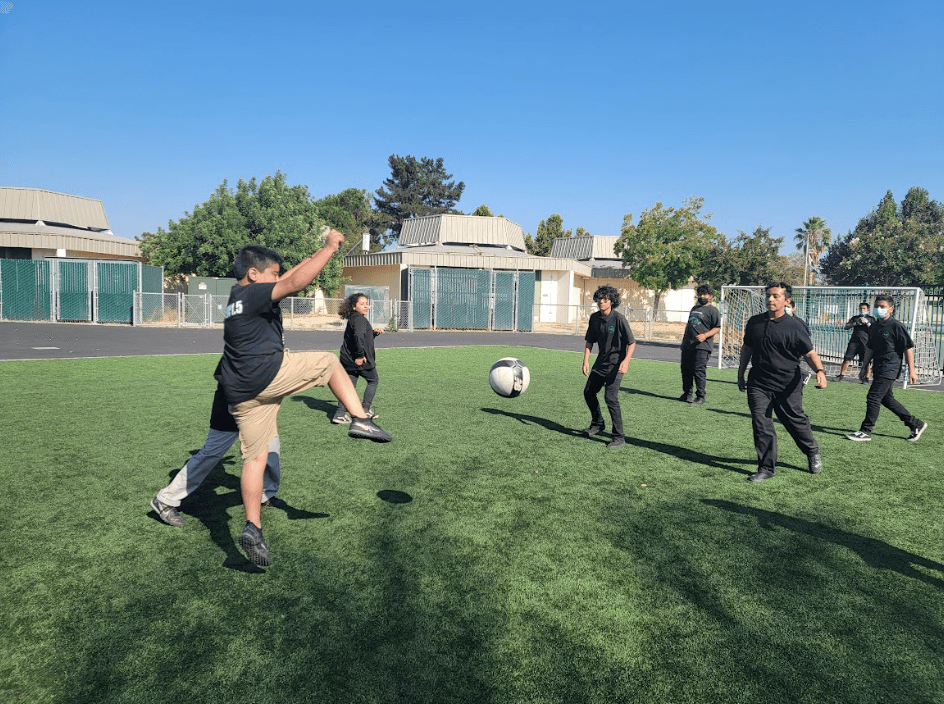 Image of a group of soccer players